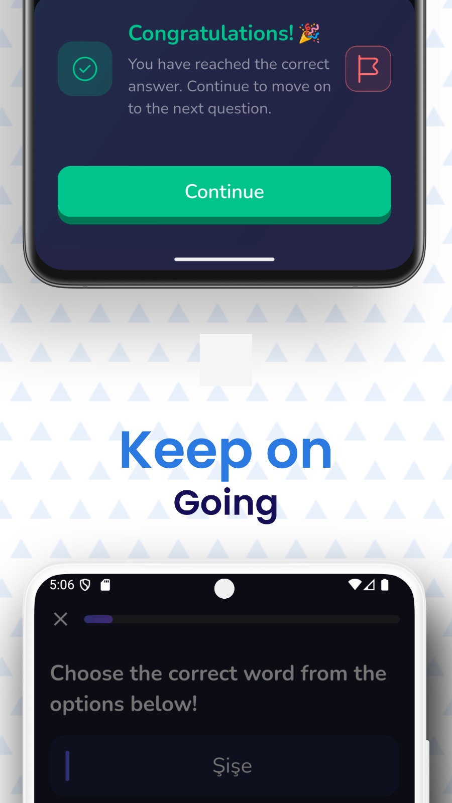 Vocedia Congratulations Screen